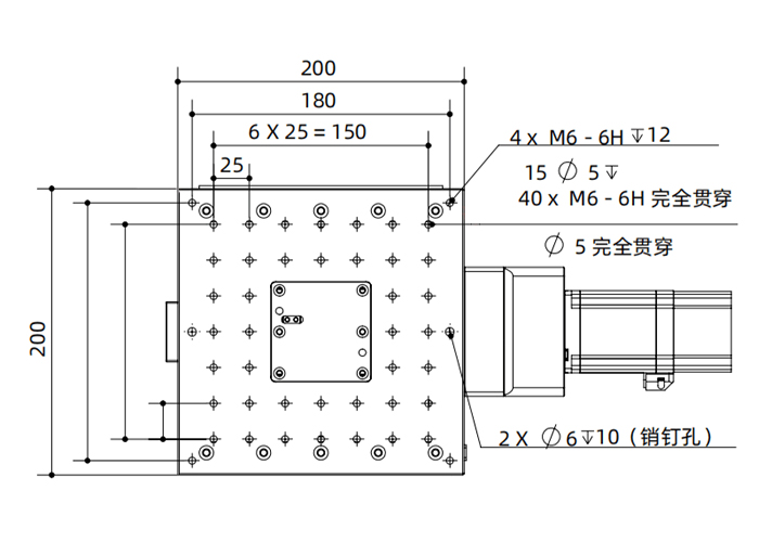 High-precision electric angular positioner. Arc swivel table. Table surface size: 200 × 200 mm High-precision electric angular positioner. Arc swivel table. Table surface size: 200 × 200 mm