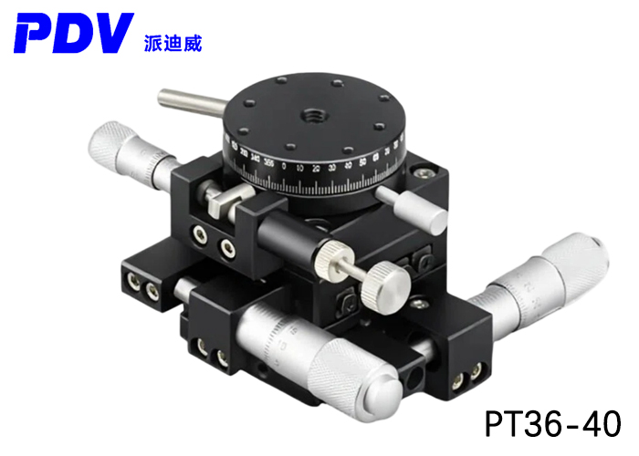 PDV PT36-40/60/80/100/125 XY Manual Multidimensional Combination Platform XY Theta Axis Displacement Platform PDV PT36-40/60/80/100/125 XY Manual Multidimensional Combination Platform XY Theta Axis Displacement Platform