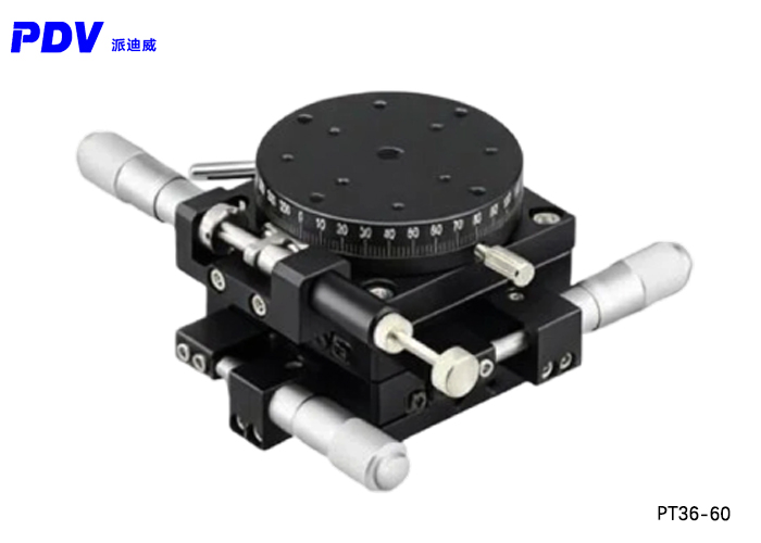 PDV PT36-40/60/80/100/125 XY Manual Multidimensional Combination Platform XY Theta Axis Displacement Platform PDV PT36-40/60/80/100/125 XY Manual Multidimensional Combination Platform XY Theta Axis Displacement Platform