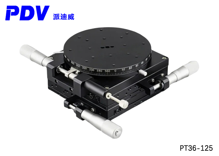 PDV PT36-40/60/80/100/125 XY Manual Multidimensional Combination Platform XY Theta Axis Displacement Platform PDV PT36-40/60/80/100/125 XY Manual Multidimensional Combination Platform XY Theta Axis Displacement Platform