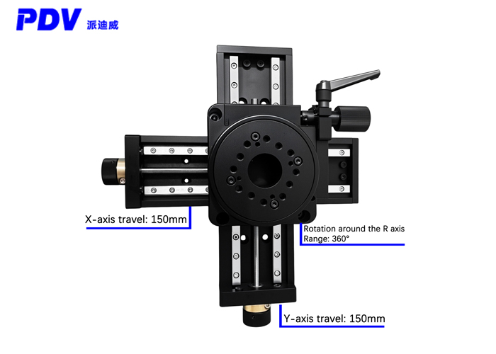 Manual three-dimensional assembly table XYR adjustment table PP170-150 (XY) + PX110-10 Manual three-dimensional assembly table XYR adjustment table PP170-150 (XY) + PX110-10