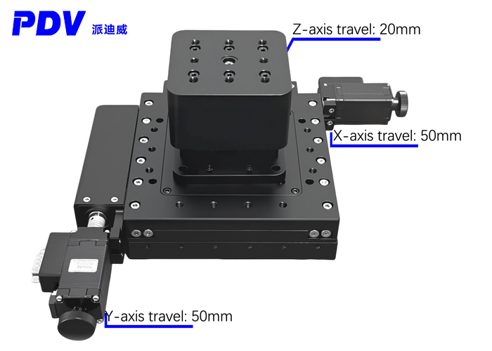High-precision electric XYZ three-axis adjusting table, displacement table, lifting table PT-SN5020