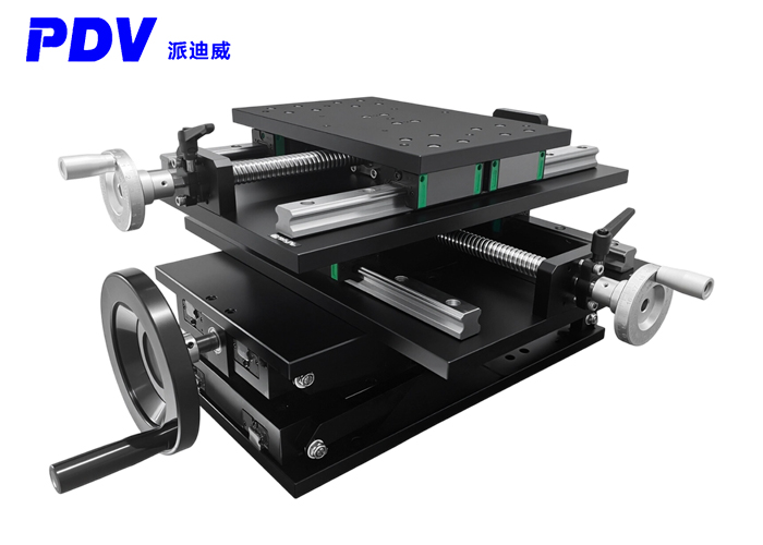 XYZ three-dimensional manual combined horizontal and vertical movement platform. X-axis travel 200mm, Z-axis travel 300mm. XYZ three-dimensional manual combined horizontal and vertical movement platform. X-axis travel 200mm, Z-axis travel 300mm.