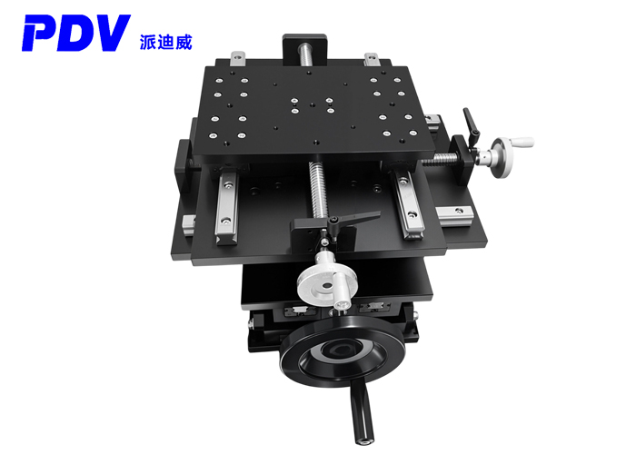XYZ three-dimensional manual combined horizontal and vertical movement platform. X-axis travel 200mm, Z-axis travel 300mm. XYZ three-dimensional manual combined horizontal and vertical movement platform. X-axis travel 200mm, Z-axis travel 300mm.