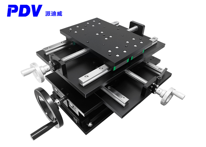 XYZ three-dimensional manual combined horizontal and vertical movement platform. X-axis travel 200mm, Z-axis travel 300mm. XYZ three-dimensional manual combined horizontal and vertical movement platform. X-axis travel 200mm, Z-axis travel 300mm.